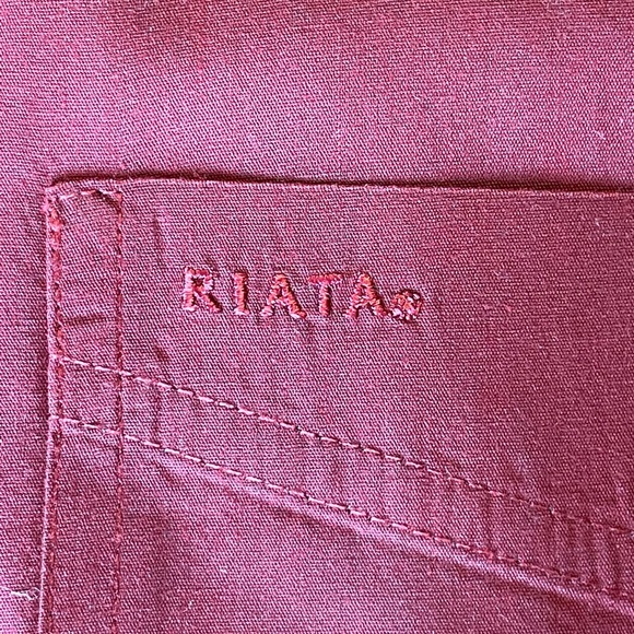 3/$15 Men’s Wrangler Riata XL 17.5, 36-37. Maroon button down Western shirt NICE - Picture 5 of 8